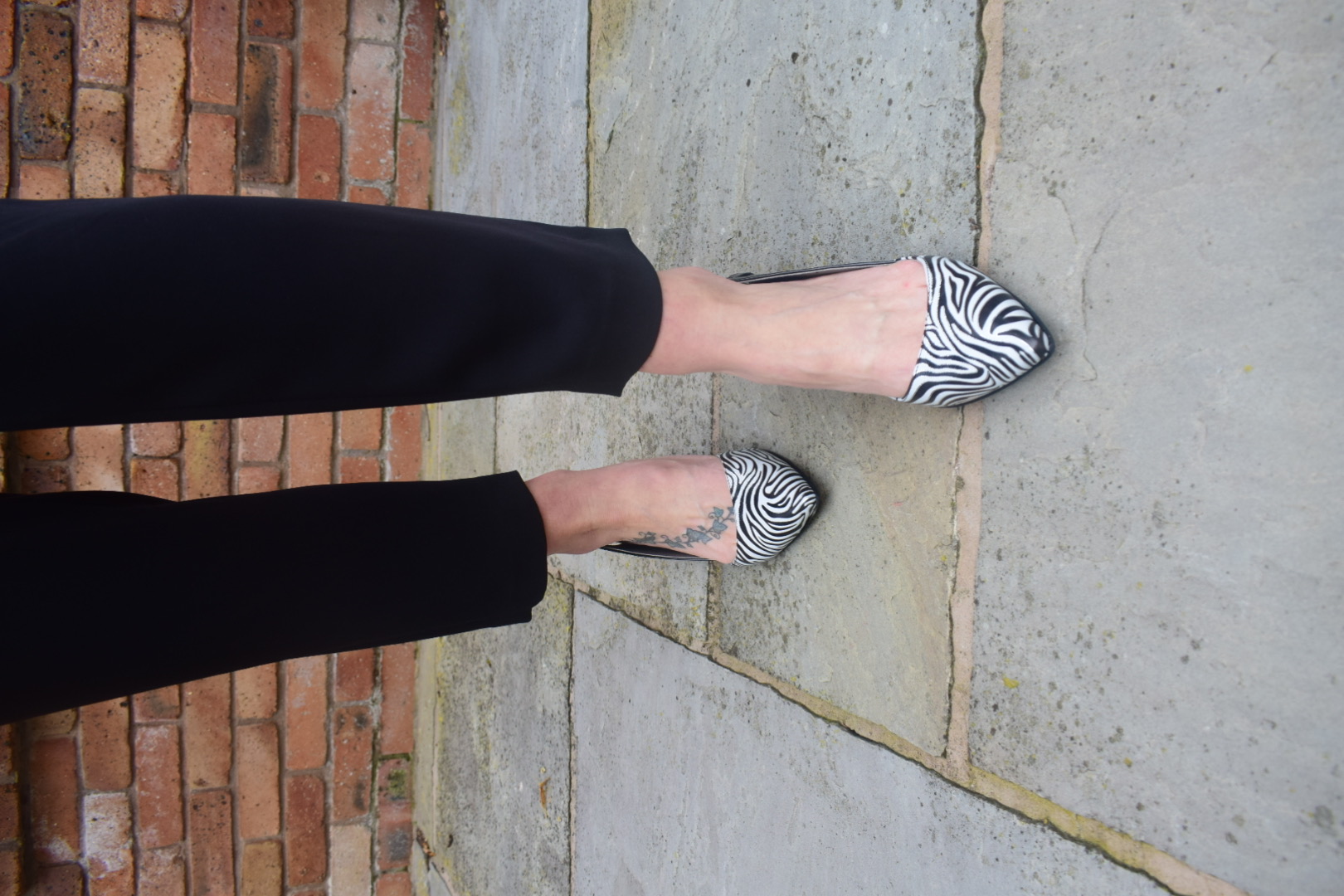 Sassy kitten heel sling-backs