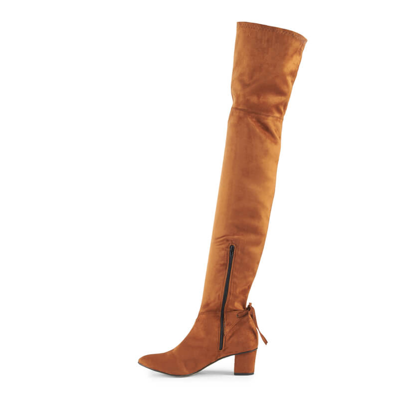 Janis stretch thigh high boots