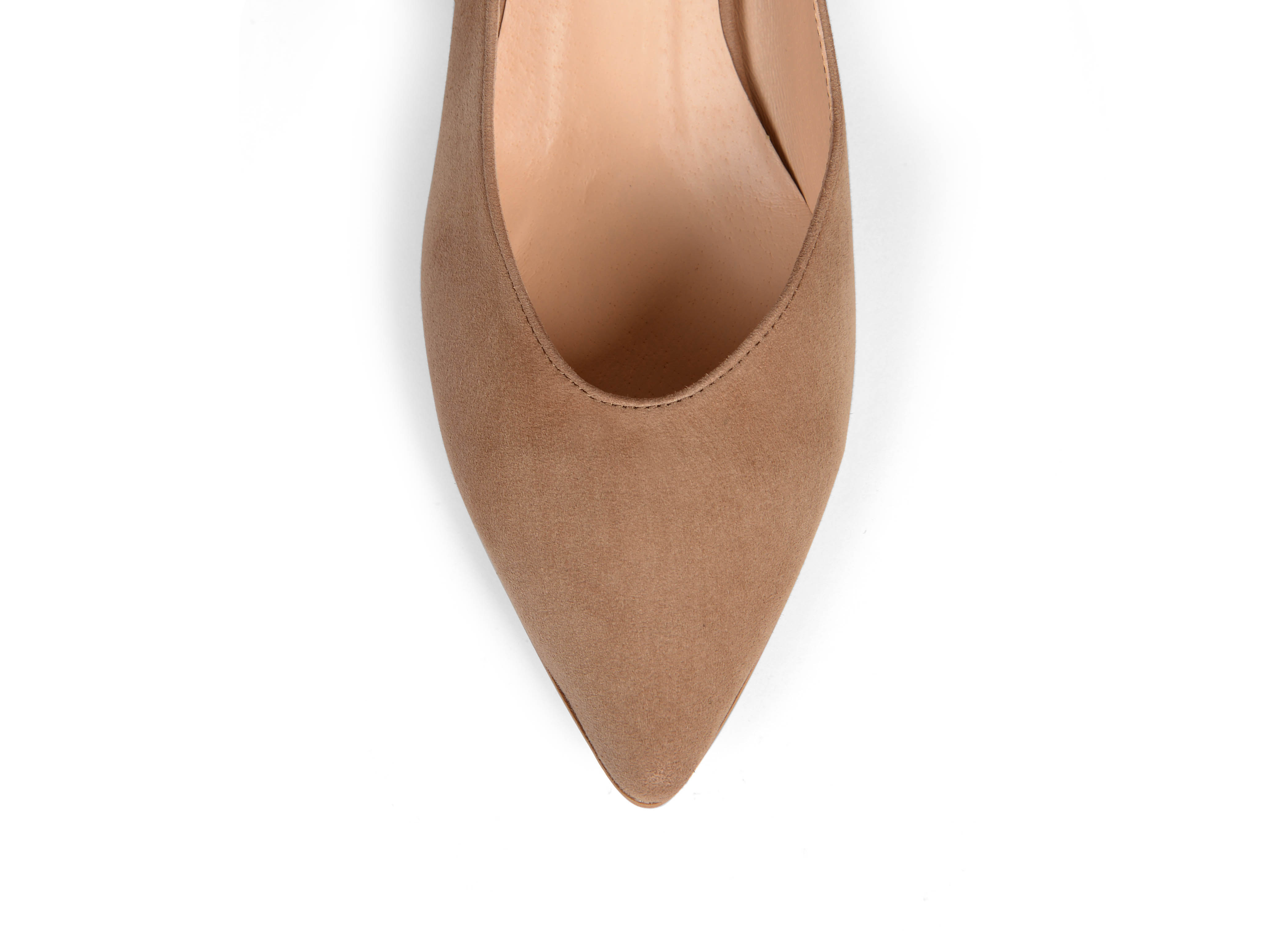 Kiki S pointed toe kitten heels - light brown